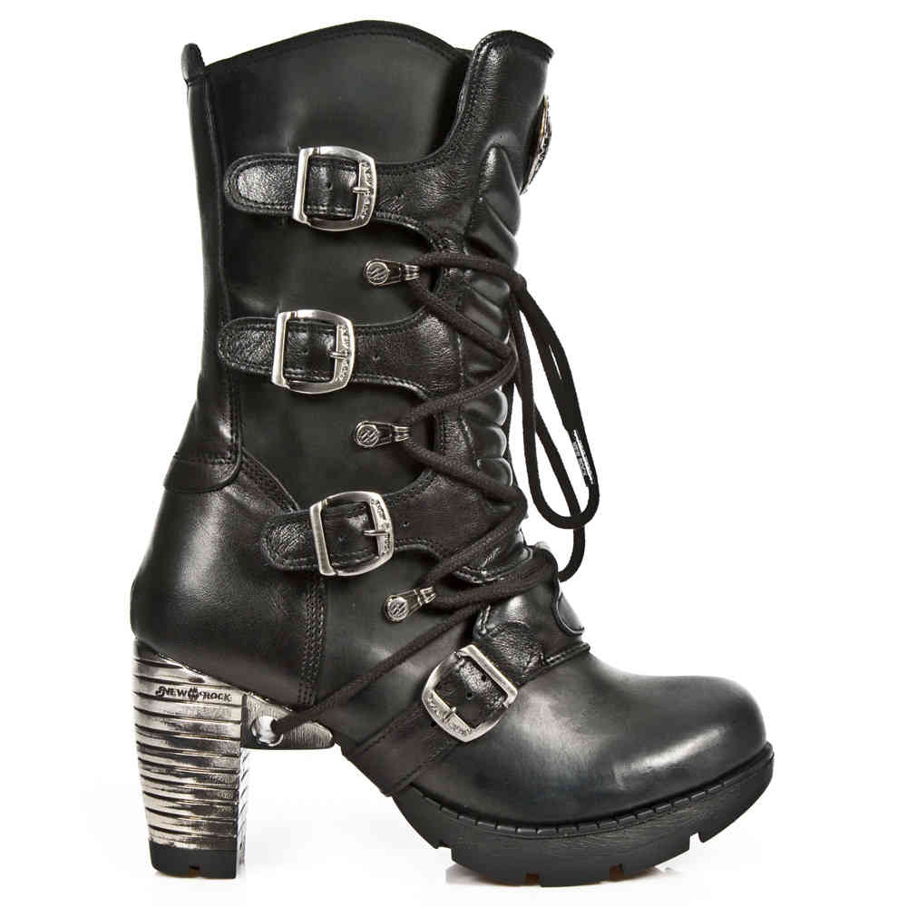 New Rock - 2 M.TR003S1 Platform Boots - Black